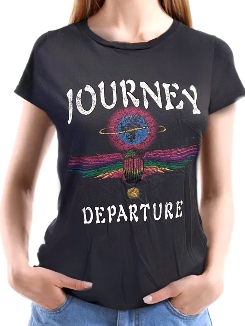 Journey Departure Graphic Tee - Black
